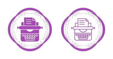 Typewriter Vector Icon