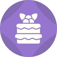 Red velvet cake Vector Icon