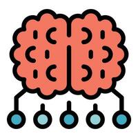 Factory brainstorming icon vector flat