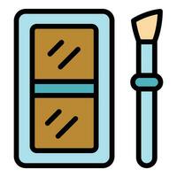 Cosmetic kit icon vector flat