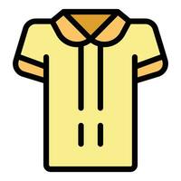 camisa vestir icono vector plano