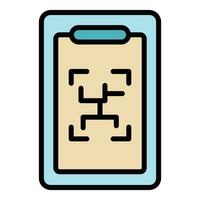 Online phone museum icon vector flat