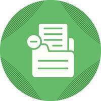 Document Remove Vector Icon