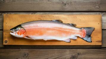 Salmon fish isolated photo