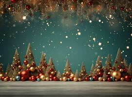 Holiday background with Christmas tree photo