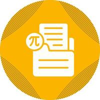 Document Insert Formula Vector Icon