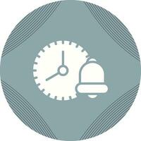 Clock with reminder bell Vector Icon