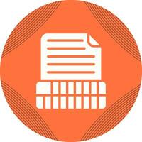 Document Insert Table Vector Icon