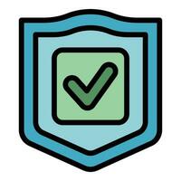 Safe water icon vector flat