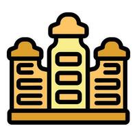 Culture temple icon vector flat