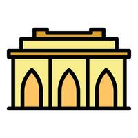 Architecture building icon vector flat