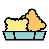 Crispy food icon vector flat
