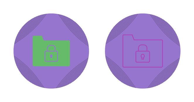 Secure Folder Vector Icon