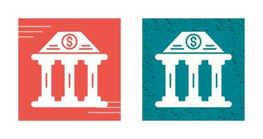 Bank Building Vector Icon