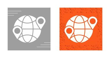 Globe Location Vector Icon