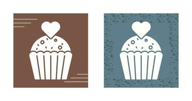 icono de vector de cupcake