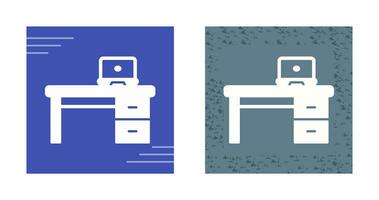 Office Desk Vector Icon