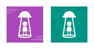 Alien Abduction Vector Icon