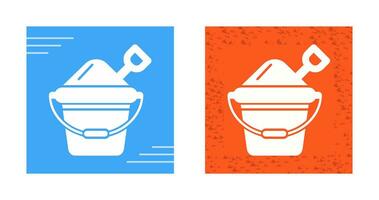 Sand Bucket Vector Icon