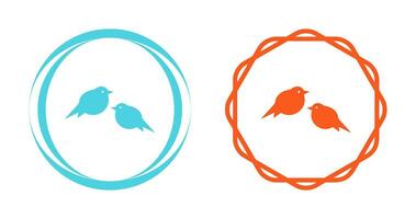 icono de vector de pájaros pequeños