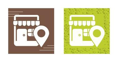 Shop Location Vector Icon