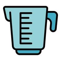 Recipe liquid pot icon vector flat