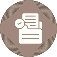 Document Check Vector Icon