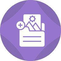 Document Insert Image Vector Icon
