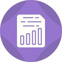 Document Insert Chart Vector Icon