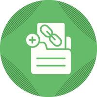 Document Insert Link Vector Icon