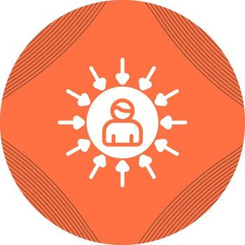 usuario centrado diseño vector icono