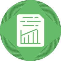Document Insert Graph Vector Icon