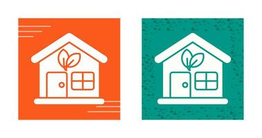 Eco House Vector Icon