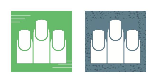 icono de vector de uñas