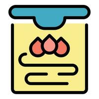 Dropper plotter machine icon vector flat