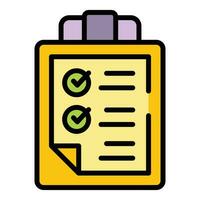 Car repair to do list icon vector flat