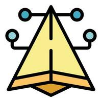 Scheme key point icon vector flat