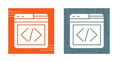 icono de vector de programación web