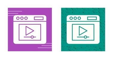 Video Player Vector Icon