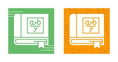 Algebra Book Vector Icon