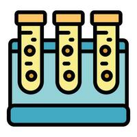 Food test tubes icon vector flat