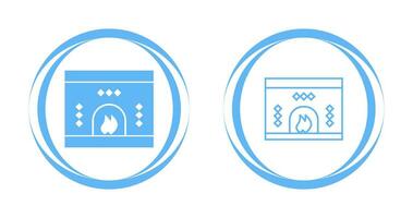 Fireplace Vector Icon