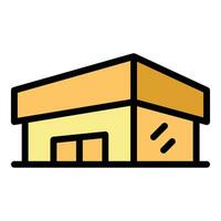 Mall store icon vector flat