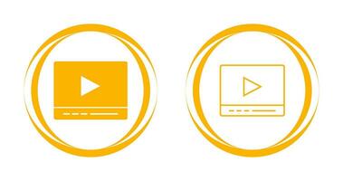 Video Player Vector Icon