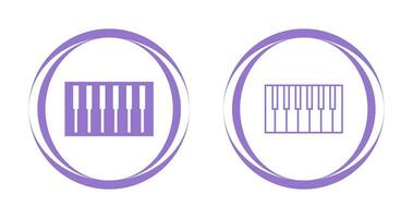 Piano Keyboard Vector Icon