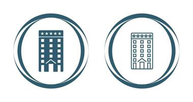 Five Star Building Vector Icon