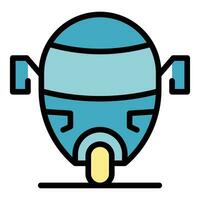 Tuktuk tricycle icon vector flat