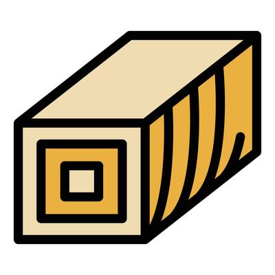 Soy food roll icon vector flat