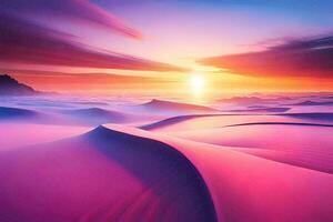 beautiful colorful scenery ai generative photo