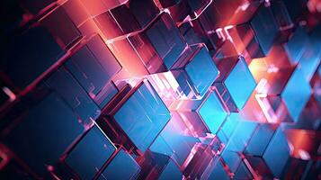 abstract technology neon background photo